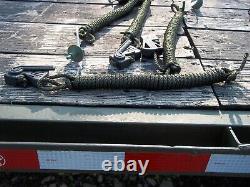 Four. Military Tent Drash Ropes With Locking Tensioners Camping Hunt Us Army