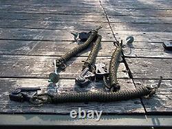 Four. Military Tent Drash Ropes With Locking Tensioners Camping Hunt Us Army