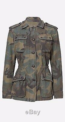 Free People Camo Not Your Brothers Surplus Jacket Military Army Green OB500801