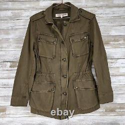 Free People Military Jacket Women Small Not Your Brothers Surplus Army Green NEW