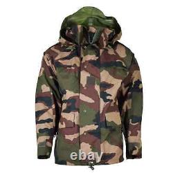 French Military Army Waterproof Trilaminate Jacket CCE Camo Hooded Rain Parka XL