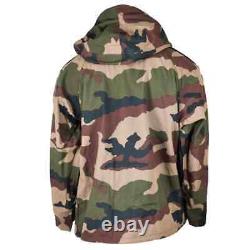 French Military Army Waterproof Trilaminate Jacket CCE Camo Hooded Rain Parka XL