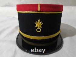 French Military Kepi, France Army Embroidery Cap, Officer Peak Embroidered Hat