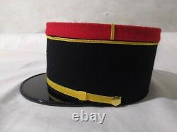 French Military Kepi, France Army Embroidery Cap, Officer Peak Embroidered Hat