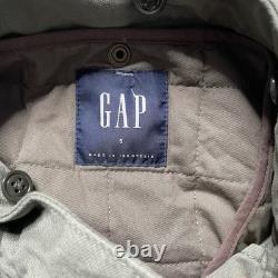 Gap Military Surplus Parka Coat Mens Small Army Green Zip Fleece Lined Coat NWT