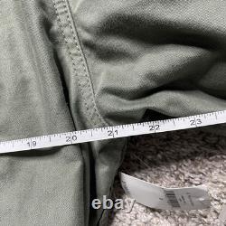 Gap Military Surplus Parka Coat Mens Small Army Green Zip Fleece Lined Coat NWT