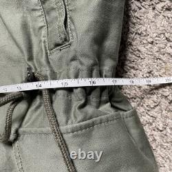 Gap Military Surplus Parka Coat Mens Small Army Green Zip Fleece Lined Coat NWT