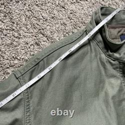 Gap Military Surplus Parka Coat Mens Small Army Green Zip Fleece Lined Coat NWT