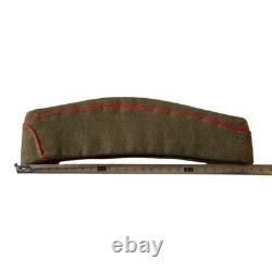 Garrison Side Cap Officer Jordanian Army Khaki Red Piping Hat Military Surplus