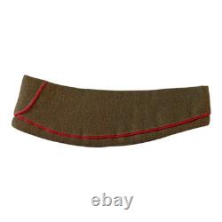 Garrison Side Cap Officer Jordanian Army Khaki Red Piping Hat Military Surplus