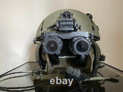 Gentex SPH-4B Military Helicopter Pilots Helmet With ANVIS Mount and replica NVG