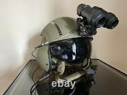 Gentex SPH-4B Military Helicopter Pilots Helmet With ANVIS Mount and replica NVG