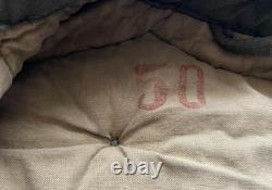 Genuine 1970s Hungarian Army Military Jacket Coat Collared Flight Liner Vintage