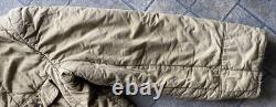 Genuine 1970s Hungarian Army Military Jacket Coat Collared Flight Liner Vintage