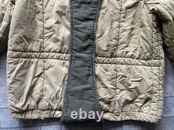 Genuine 1970s Hungarian Army Military Jacket Coat Collared Flight Liner Vintage