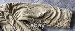 Genuine 1970s Hungarian Army Military Jacket Coat Collared Flight Liner Vintage