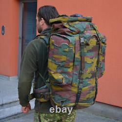Genuine Belgian Army Military Large Rucksack Backpack Bergen M97 Camo Jigsaw
