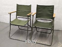 Genuine British Army Military MOD Folding Canvas Chair Land Rover