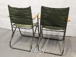 Genuine British Army Military MOD Folding Canvas Chair Land Rover