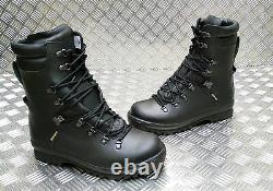 Genuine British Military Goretex Cold Wet Weather Assault Black Leather Boots