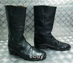 Genuine British Military Issued Officers Leather Calf Wellington Boots Size 10