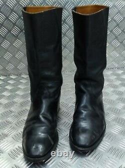 Genuine British Military Issued Officers Leather Calf Wellington Boots Size 10