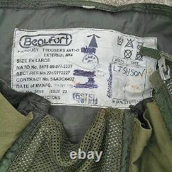 Genuine British Military Raf Fighter Pilot Beaufort Anti-g Trousers Ex Large