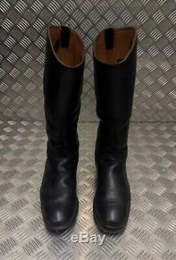 Genuine Ex-British Military Regent Mounted Regiment Leather Riding Boots Faulty