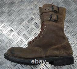 Genuine French Foreign Legion Brown Leather / Suede Army Boots Size EUR40 FB403