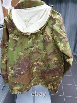 Genuine Italian Army Goretex Vegetato Camouflage Jacket Waterproof Coat Military