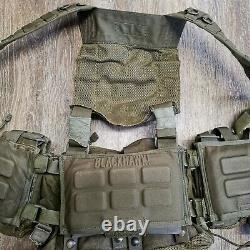 Genuine Military Blackhawk Yolk Harness Padded Waist Belt With Pouches 41 Waist