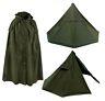 Genuine New Old Stock Used Polish Lavvu Military Tent Two Canvas Ponchos