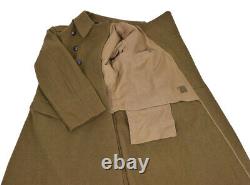 Genuine Romanian Army Wool Trench Coat Military Greatcoat Heavy Winter Overcoat