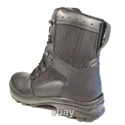 Genuine Serbian Military Boots M18 Black Leather size 43 EU New Army Tactical