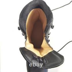 Genuine Serbian Military Boots M18 Black Leather size 43 EU New Army Tactical