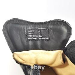 Genuine Serbian Military Boots M18 Black Leather size 43 EU New Army Tactical