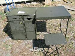 Genuine Us Military M1952 Wood Field Desk Usgi Usmc Army Gi Table Drawer Vintage