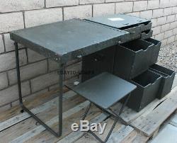 Genuine Us Military M1952 Wood Field Desk Usgi Usmc Army Gi Table Drawer Vintage