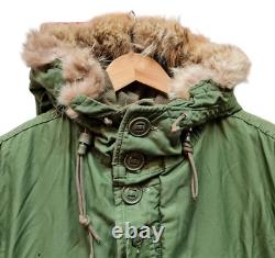 Genuine Vintage 1969 Retro Canadian Army Military ECWC Fur Hood Parka Jacket