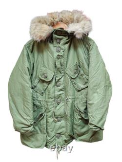 Genuine Vintage 1970 Retro Canadian Army Military ECWC Fur Hood Parka Size 1 #10