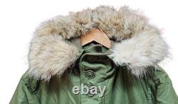Genuine Vintage 1970 Retro Canadian Army Military ECWC Fur Hood Parka Size 1 #10