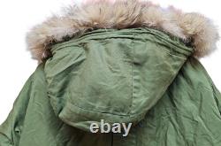 Genuine Vintage 1970 Retro Canadian Army Military ECWC Fur Hood Parka Size 1 #10