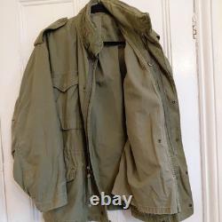 Genuine Vintage US Military M-65 Combat Jacket, OG-107, Large 44