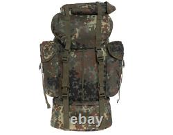 German Army Tactical Backpack 65L Flecktarn Bundeswehr Original Military Surplus