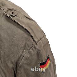 German Parka Original Army Surplus Military Winter Warm Fleece Hooded Coat Olive