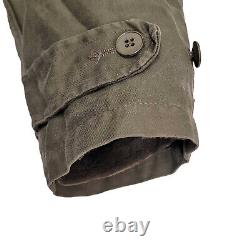 German Parka Original Army Surplus Military Winter Warm Fleece Hooded Coat Olive