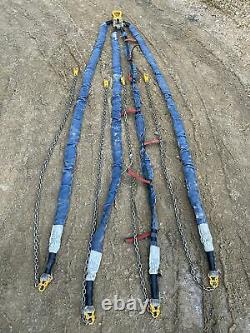 Gunnebo 4 Leg Lifting Chain Sling 4.6 Ton Ex MOD Military Army Surplus