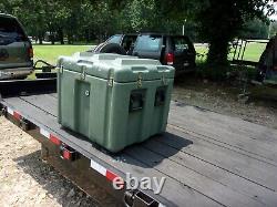 HARDIGG MILITARY STORAGE CONTAINER CASE BOX- 29x26x25 ARMY SURPLUS+WHEELS+HANDLE