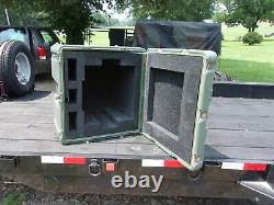 HARDIGG MILITARY STORAGE CONTAINER CASE BOX- 29x26x25 ARMY SURPLUS+WHEELS+HANDLE