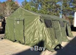 U.S Military Army Tent-Base X 305 Shelter System 18X25' Tan HDT Global FAST-UP 